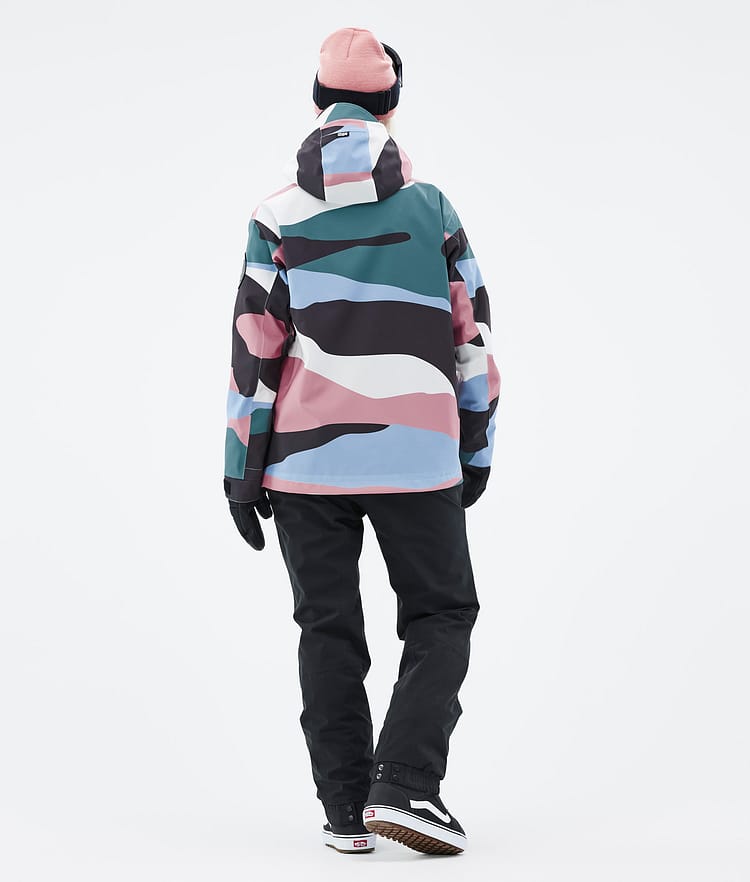 Dope Blizzard W 22 Lumilautailutakki Naiset Shards Light Blue Muted Pink, Image 5 of 9