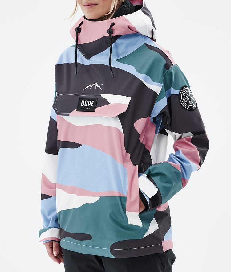 Dope Blizzard W 22 Lumilautailutakki Naiset Shards Light Blue Muted Pink, Image 8 of 9