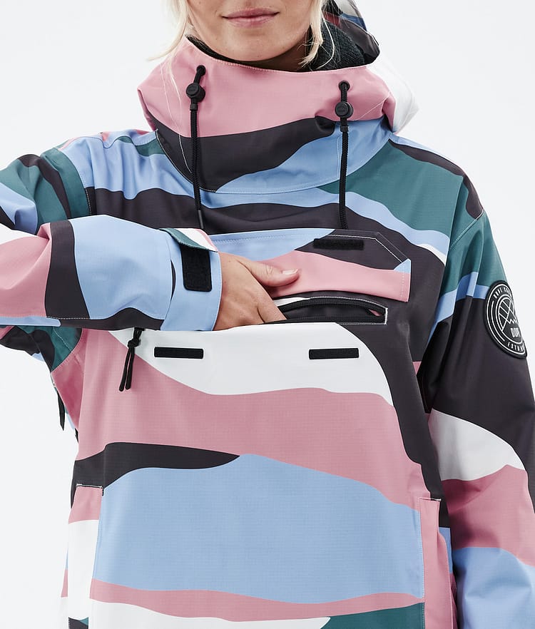 Dope Blizzard W 22 Lumilautailutakki Naiset Shards Light Blue Muted Pink, Image 9 of 9
