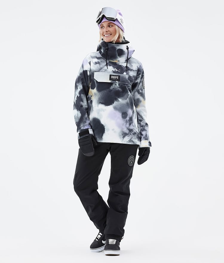 Dope Blizzard W 22 Lumilautailutakki Naiset Tiedye Black Purple, Image 3 of 9