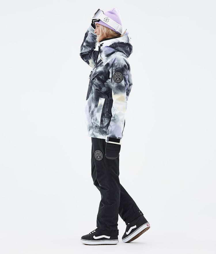 Dope Blizzard W 22 Lumilautailutakki Naiset Tiedye Black Purple, Image 4 of 9