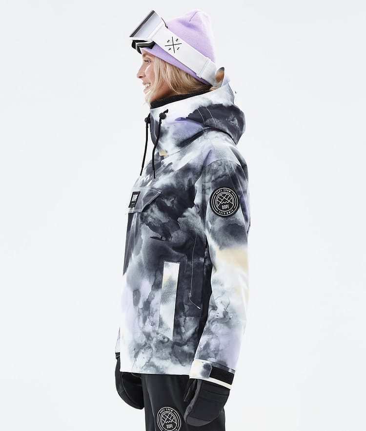 Dope Blizzard W 22 Lumilautailutakki Naiset Tiedye Black Purple, Image 6 of 9