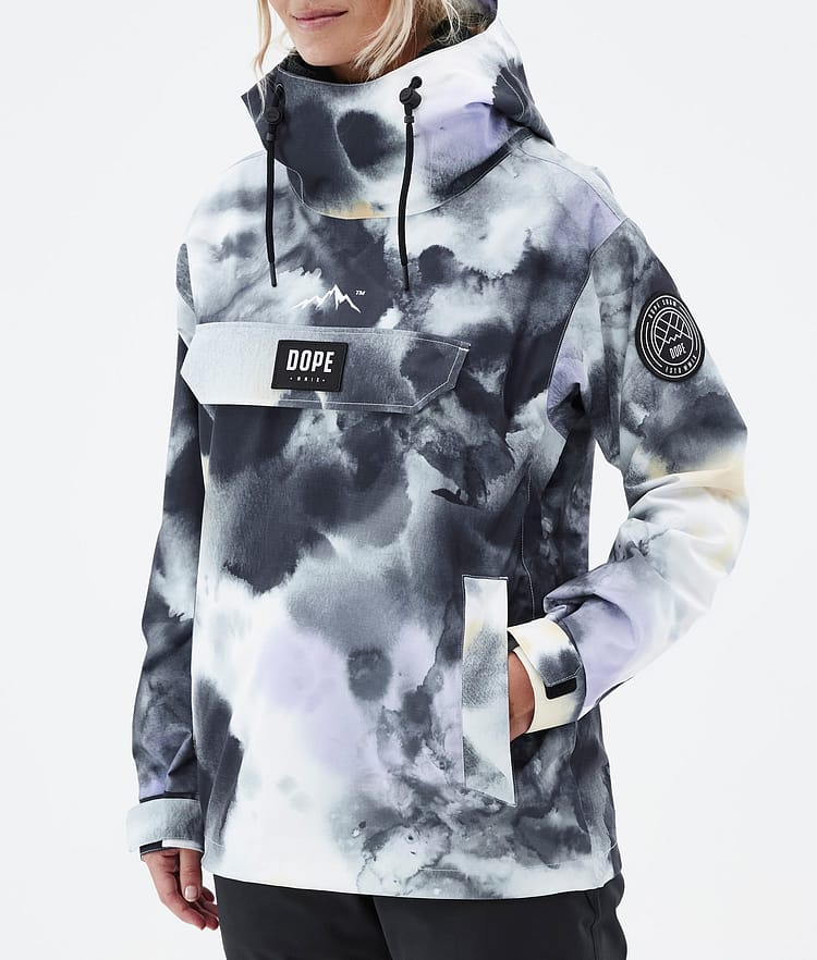 Dope Blizzard W 22 Lumilautailutakki Naiset Tiedye Black Purple, Image 8 of 9