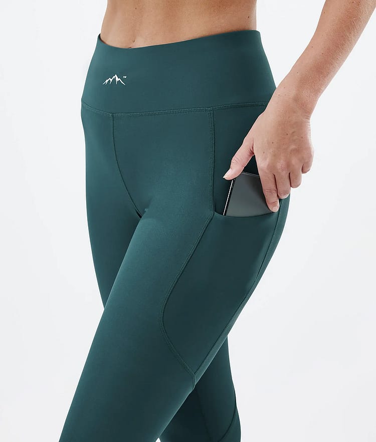 Dope Lofty Tech Leggingsit Naiset Bottle Green, Kuva 5 / 8