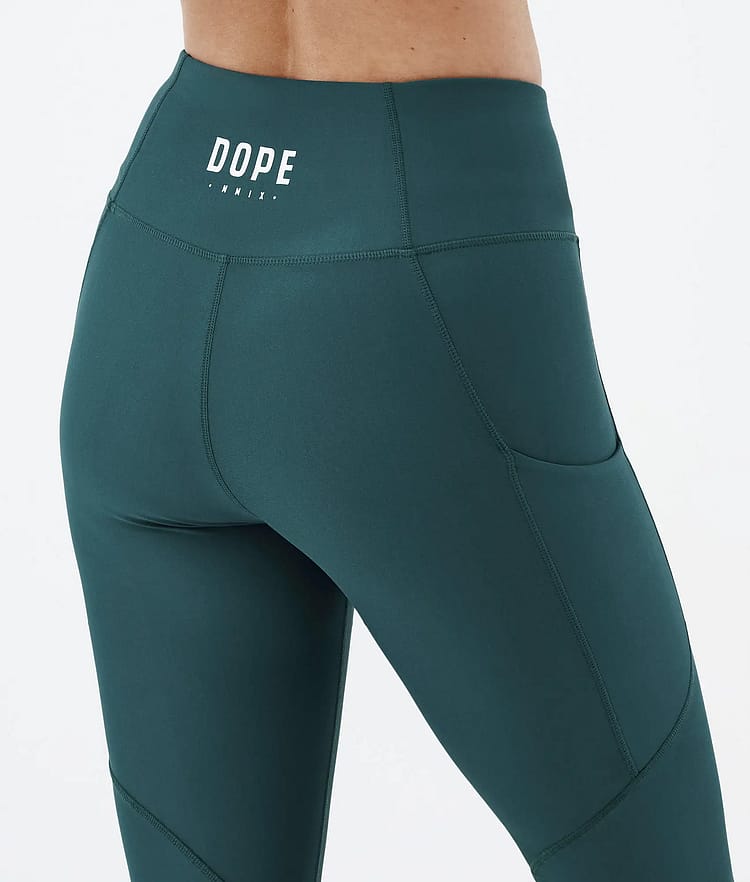 Dope Lofty Tech Leggingsit Naiset Bottle Green, Kuva 7 / 8