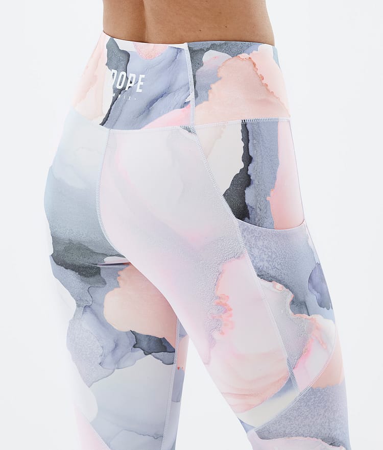 Dope Lofty Tech Leggingsit Naiset Blot Peach, Kuva 7 / 8