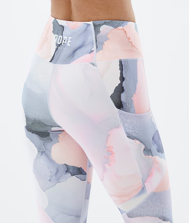 Dope Lofty Tech Leggingsit Naiset Blot Peach