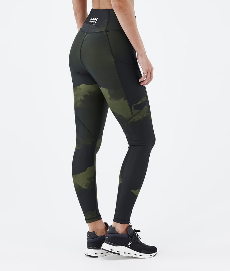 Dope Lofty Tech Leggingsit Naiset Green Camo