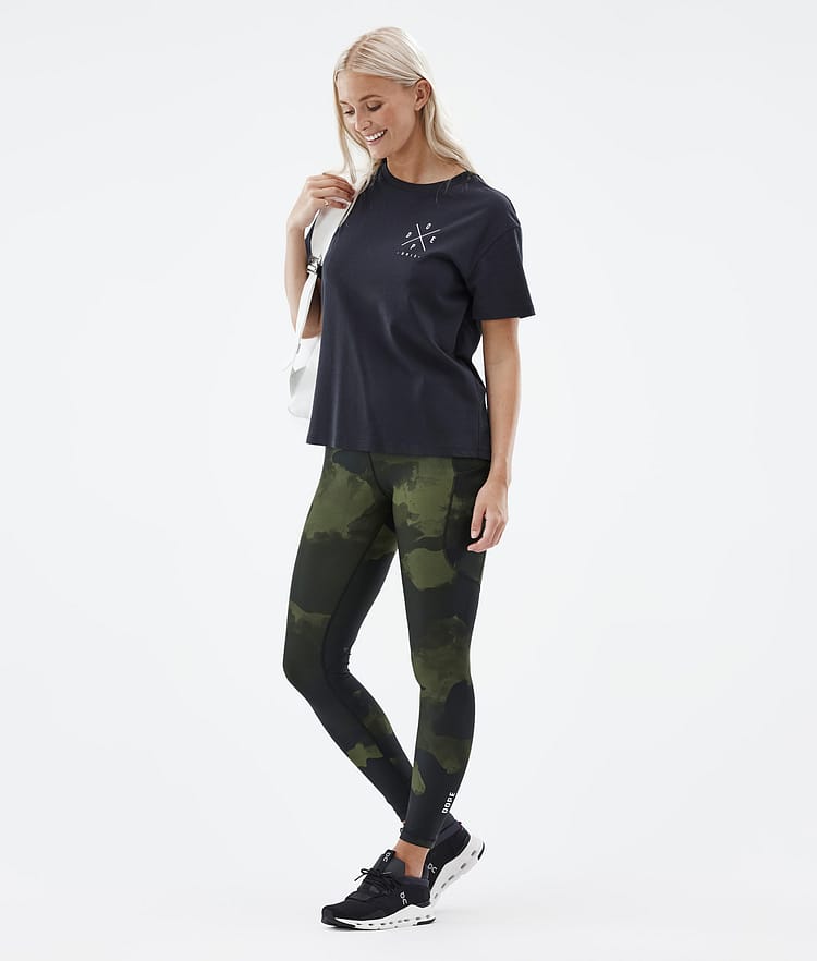 Dope Lofty Tech Leggingsit Naiset Green Camo, Kuva 3 / 8