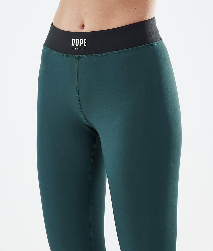 Dope Razor Leggingsit Naiset Bottle Green, Kuva 5 / 7