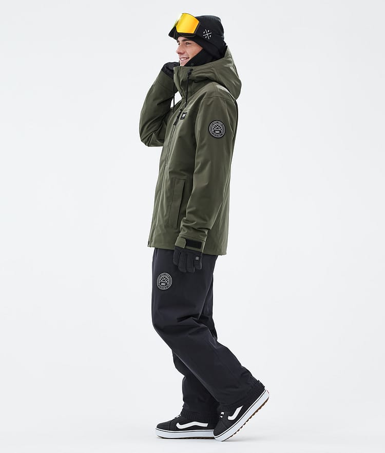 Dope Blizzard Full Zip 24 Lumilautailutakki Miehet Olive Green, Kuva 3 / 9