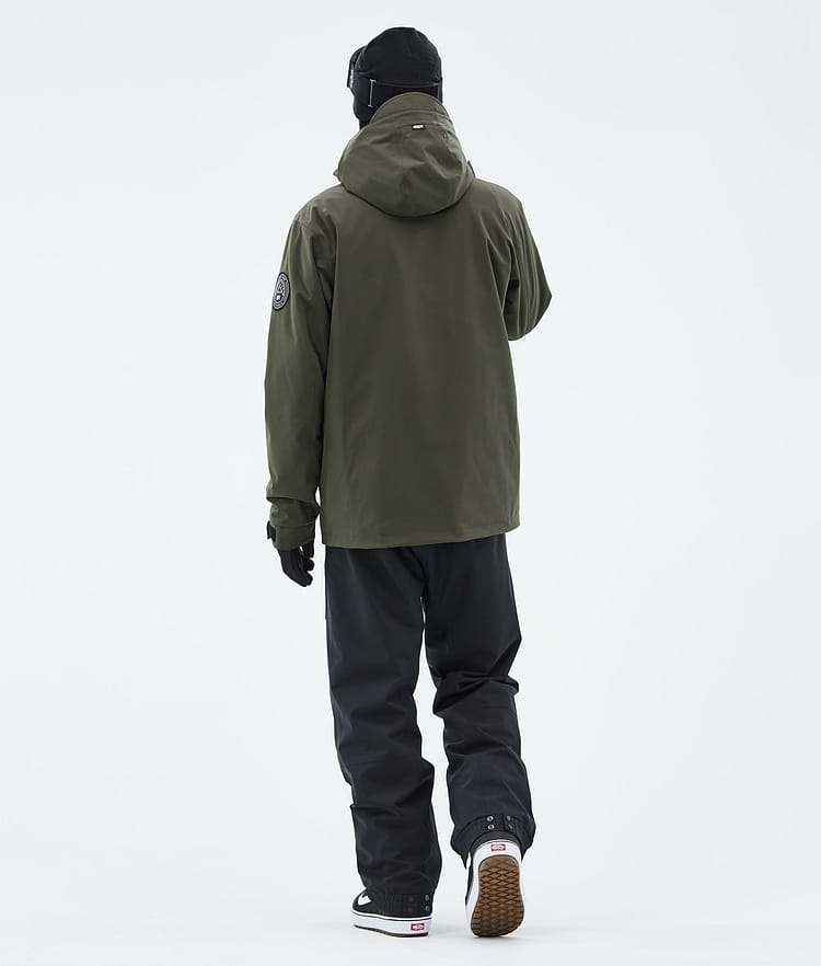 Dope Blizzard Full Zip 24 Lumilautailutakki Miehet Olive Green, Kuva 4 / 9
