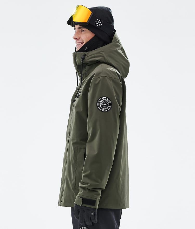 Dope Blizzard Full Zip 24 Lumilautailutakki Miehet Olive Green, Kuva 5 / 9
