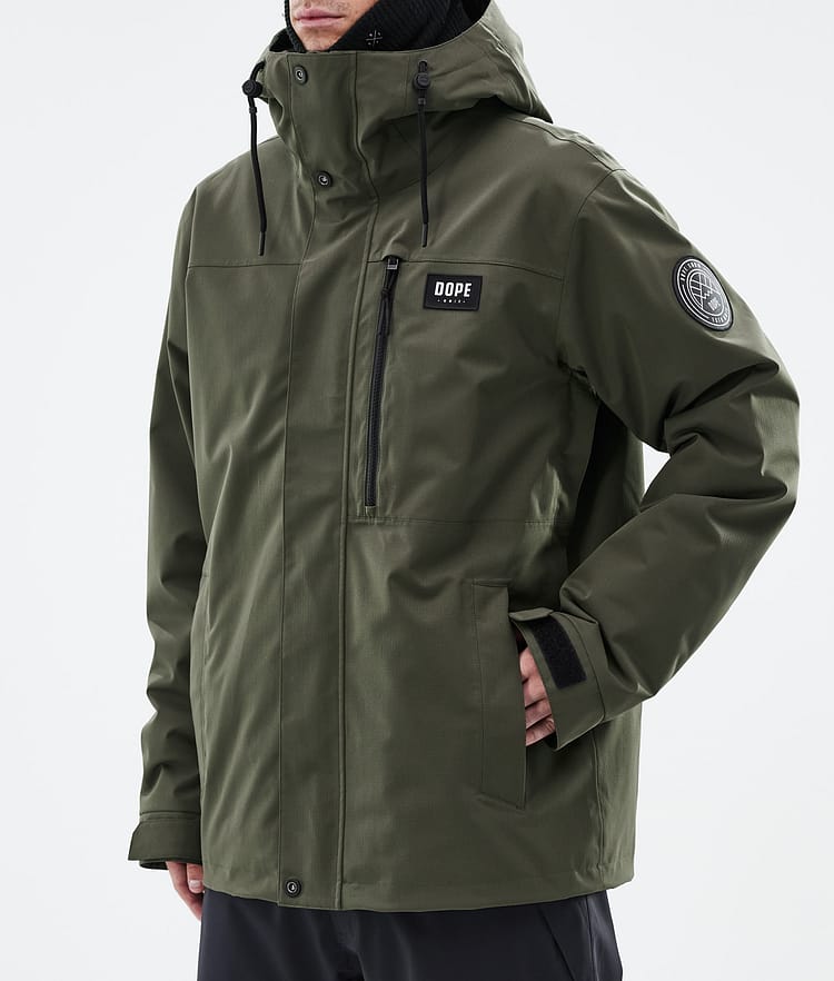 Dope Blizzard Full Zip 24 Laskettelutakki Miehet Olive Green, Kuva 7 / 9