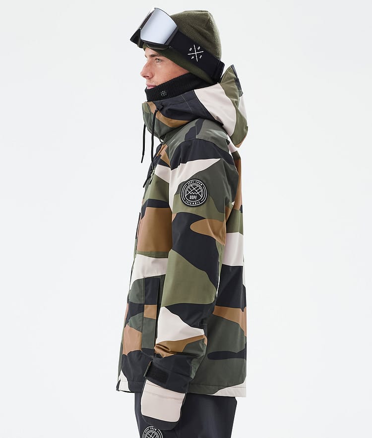 Dope Blizzard Full Zip Lumilautailutakki Miehet Shards Gold Green, Image 5 of 9