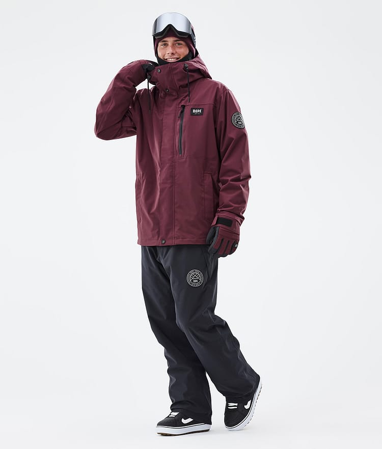 Dope Blizzard Full Zip Lumilautailutakki Miehet Burgundy