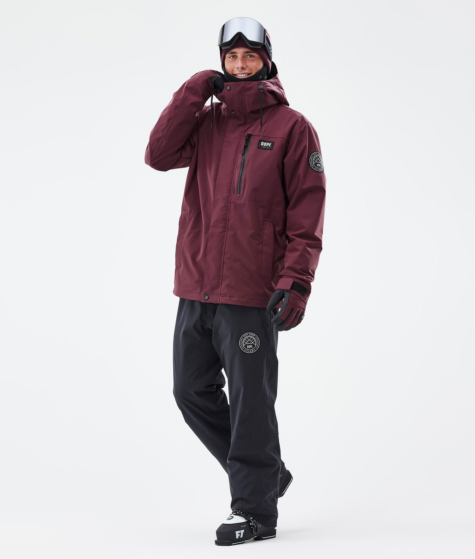 Dope Blizzard Full Zip Laskettelutakki Miehet Burgundy, Kuva 2 / 9