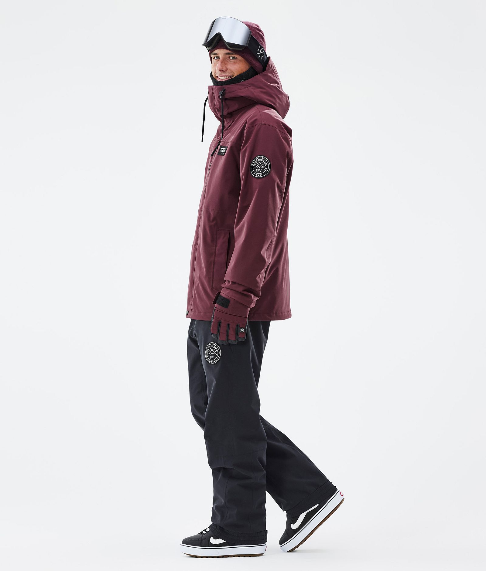 Dope Blizzard Full Zip Lumilautailutakki Miehet Burgundy, Kuva 3 / 9