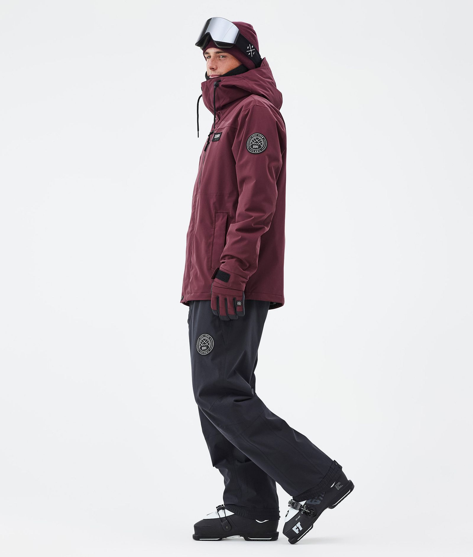 Dope Blizzard Full Zip Laskettelutakki Miehet Burgundy, Kuva 3 / 9