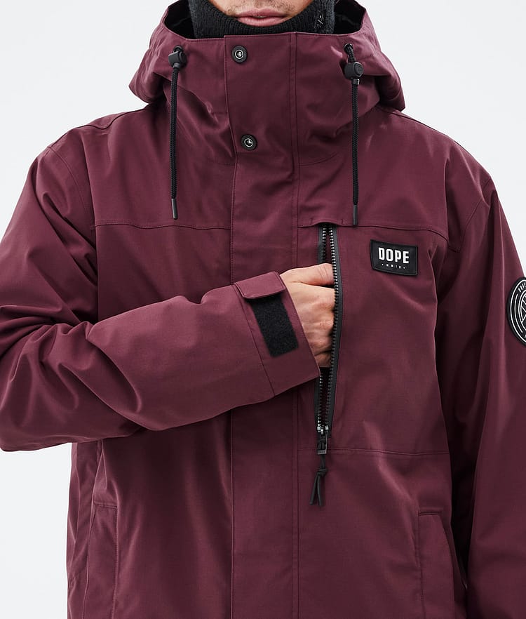 Dope Blizzard Full Zip Laskettelutakki Miehet Burgundy, Kuva 9 / 9