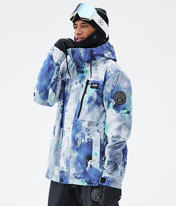 Dope Blizzard Full Zip Lumilautailutakki Spray Blue Green