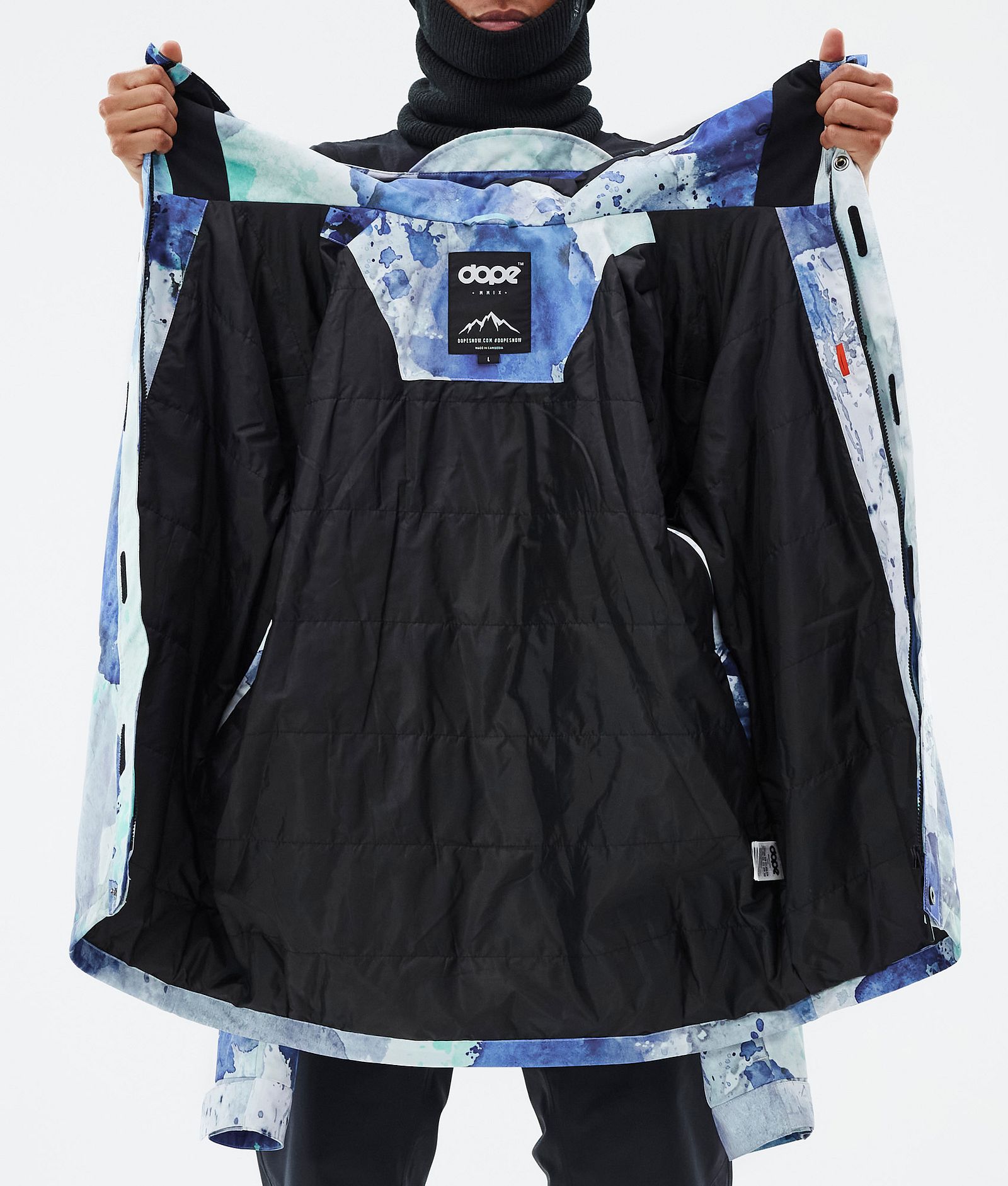 Dope Blizzard Full Zip Laskettelutakki Miehet Spray Blue Green, Kuva 9 / 9