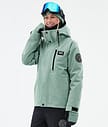 Dope Blizzard W Full Zip 24 Laskettelutakki Naiset Faded Green