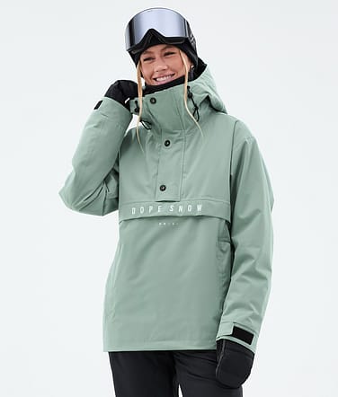 Dope Legacy W Lumilautailutakki Naiset Faded Green