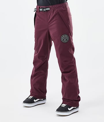 Dope Blizzard W 2024 Lumilautailuhousut Naiset Burgundy