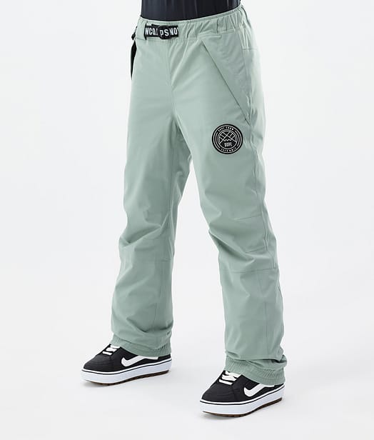 Dope Blizzard W 2024 Lumilautailuhousut Naiset Faded Green