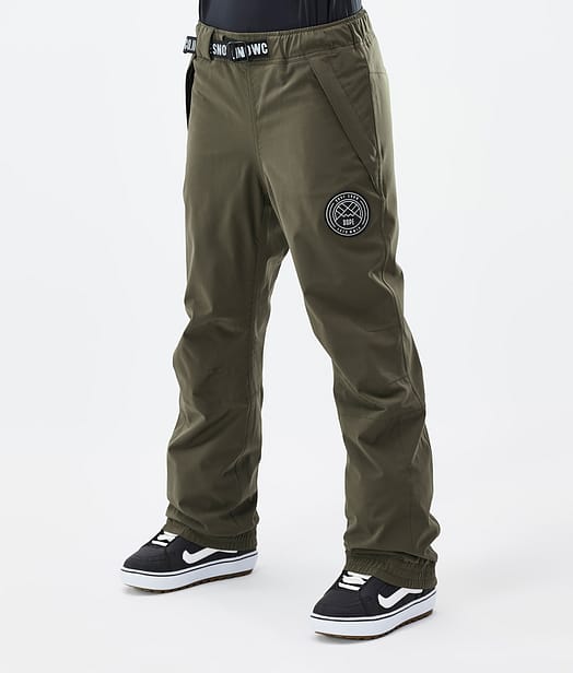 Dope Blizzard W 2024 Lumilautailuhousut Naiset Olive Green