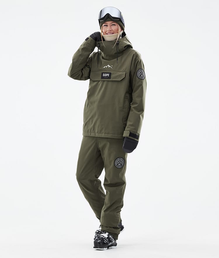 Dope Blizzard W 2024 Lasketteluhousut Naiset Olive Green, Kuva 2 / 5