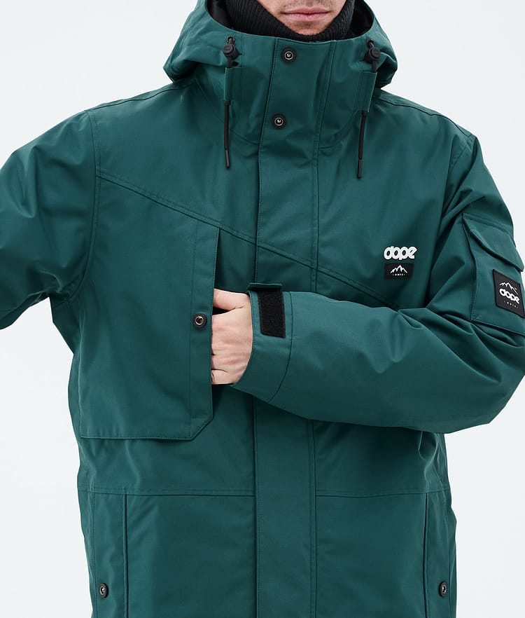 Dope Adept Lumilautailutakki Miehet Bottle Green Renewed, Kuva 9 / 10