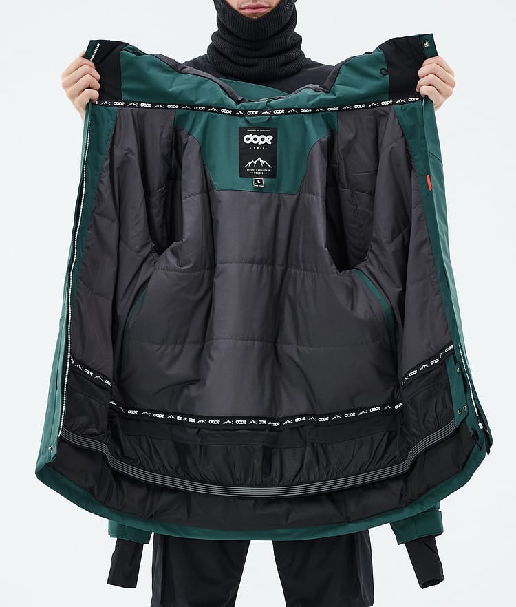 Dope Adept Lumilautailutakki Miehet Bottle Green Renewed, Kuva 10 / 10