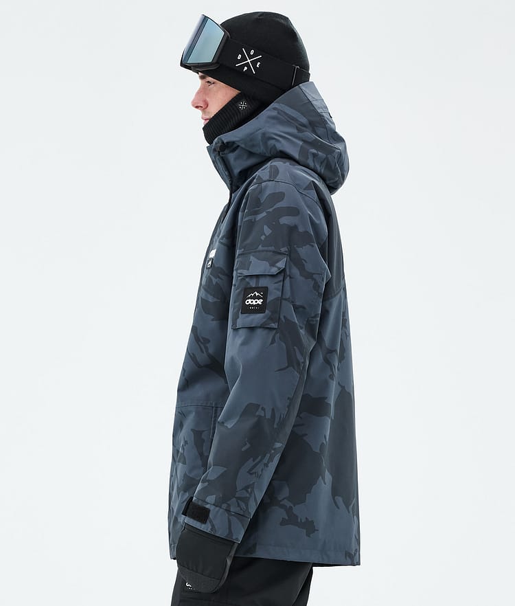 Dope Adept Laskettelutakki Miehet Metal Blue Camo, Kuva 5 / 9