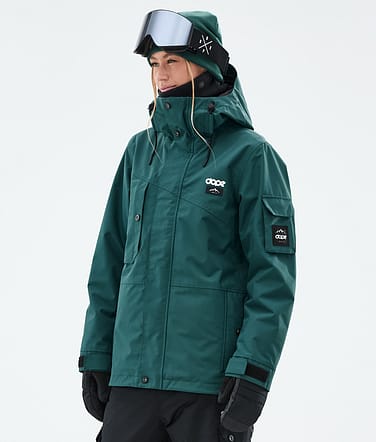 Dope Adept W Lumilautailutakki Naiset Bottle Green