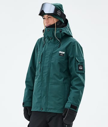 Dope Adept W Lumilautailutakki Naiset Bottle Green