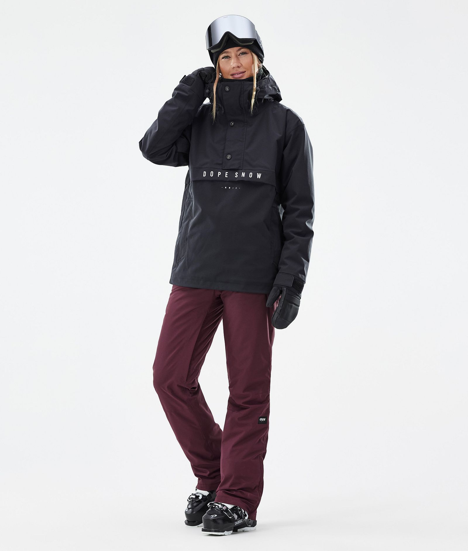 Dope Con W Lasketteluhousut Naiset Burgundy, Kuva 2 / 6