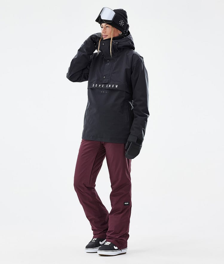 Dope Con W Lumilautailuhousut Naiset Burgundy, Image 2 of 6