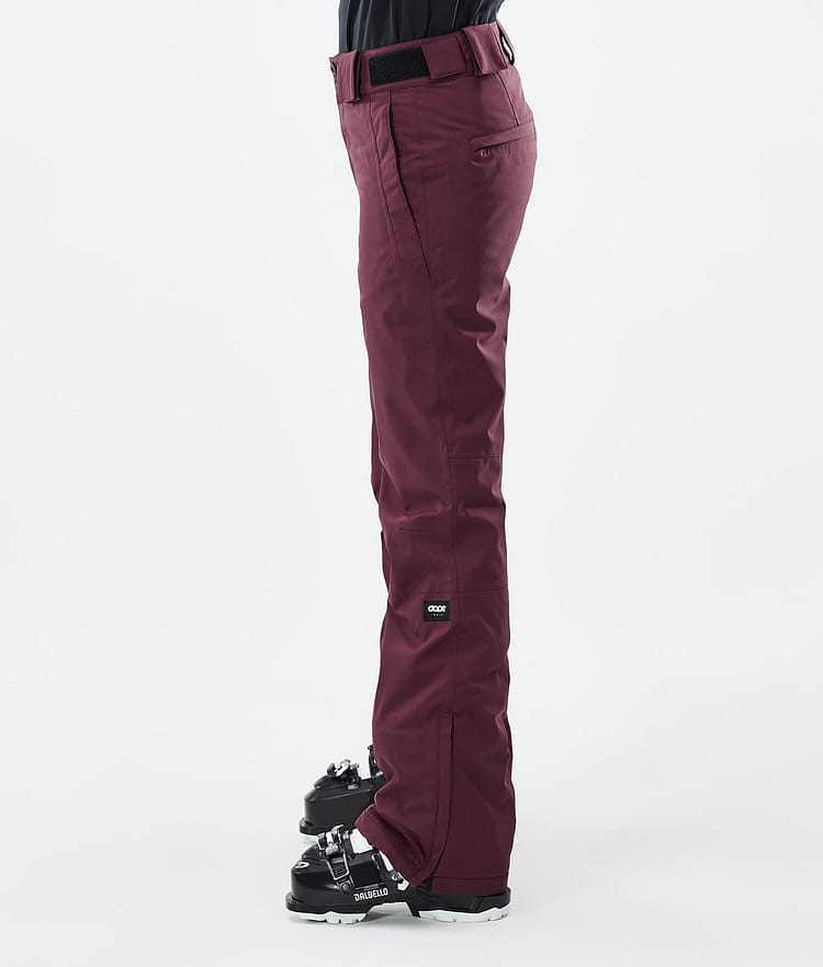 Dope Con W Lasketteluhousut Naiset Burgundy, Image 3 of 6
