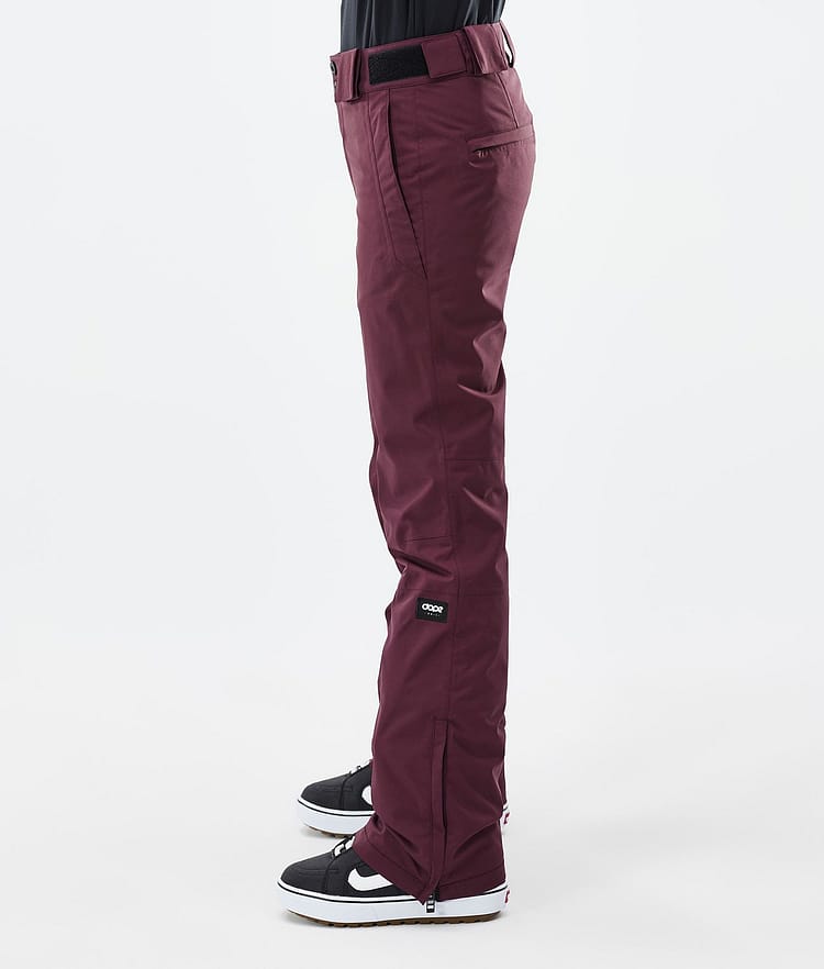 Dope Con W Lumilautailuhousut Naiset Burgundy, Image 3 of 6