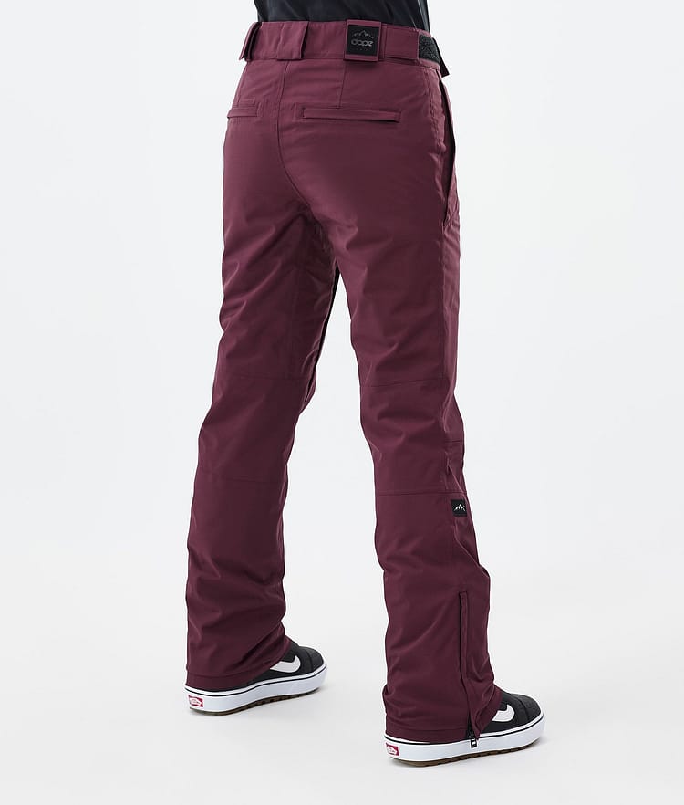 Dope Con W Lumilautailuhousut Naiset Burgundy, Image 4 of 6