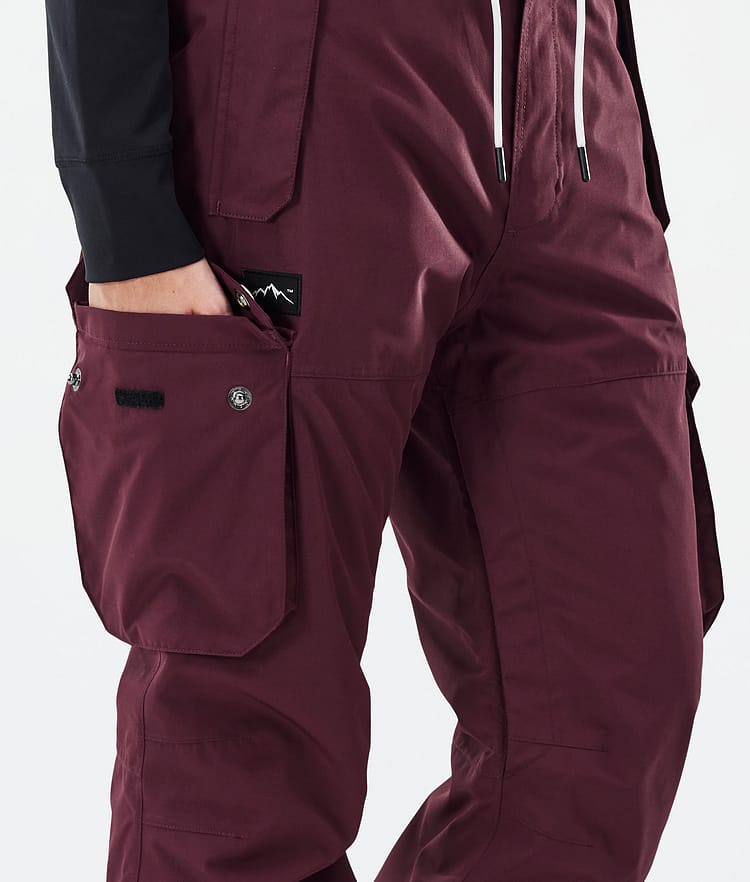 Dope Iconic W Lumilautailuhousut Naiset Burgundy