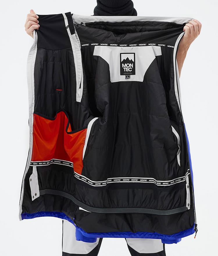 Montec Doom Laskettelutakki Miehet Light Grey/Black/Cobalt Blue, Kuva 11 / 11