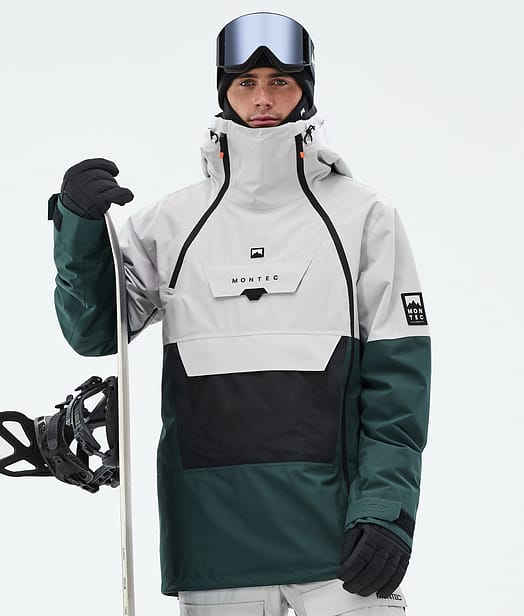 Montec Doom Lumilautailutakki Miehet Light Grey/Black/Dark Atlantic