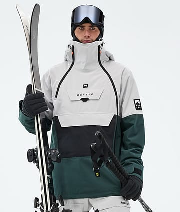 Montec Doom Laskettelutakki Miehet Light Grey/Black/Dark Atlantic
