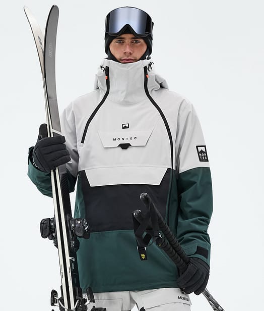 Montec Doom Laskettelutakki Miehet Light Grey/Black/Dark Atlantic