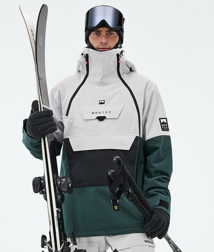 Montec Doom Laskettelutakki Miehet Light Grey/Black/Dark Atlantic, Kuva 1 / 11