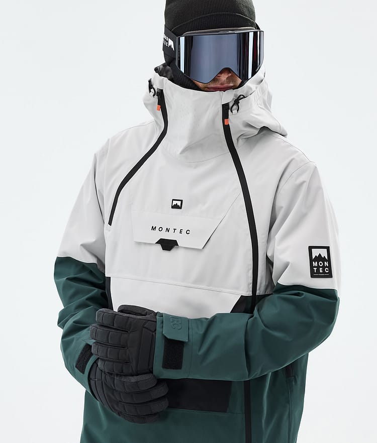 Montec Doom Lumilautailutakki Miehet Light Grey/Black/Dark Atlantic, Kuva 2 / 11