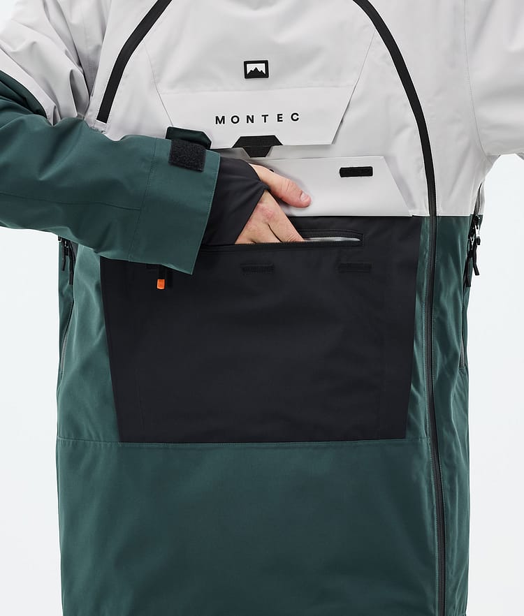 Montec Doom Lumilautailutakki Miehet Light Grey/Black/Dark Atlantic, Kuva 9 / 11